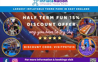 Get 15% off your bookings at Inflata Nation