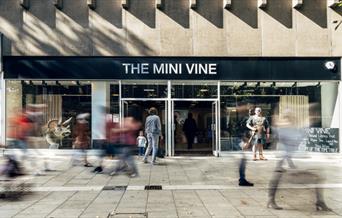 Entrance to The Mini Vine on Bridge Street in Peterborough city centre