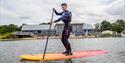 Paddleboarding in Ferry Meadows