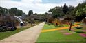 One of the outdoor play areas at Sacrewell