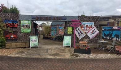 The entrance to Djibo Arts Island at the Van Hage Garden Centre.