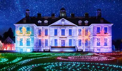 Christmas illuminations at Belton House