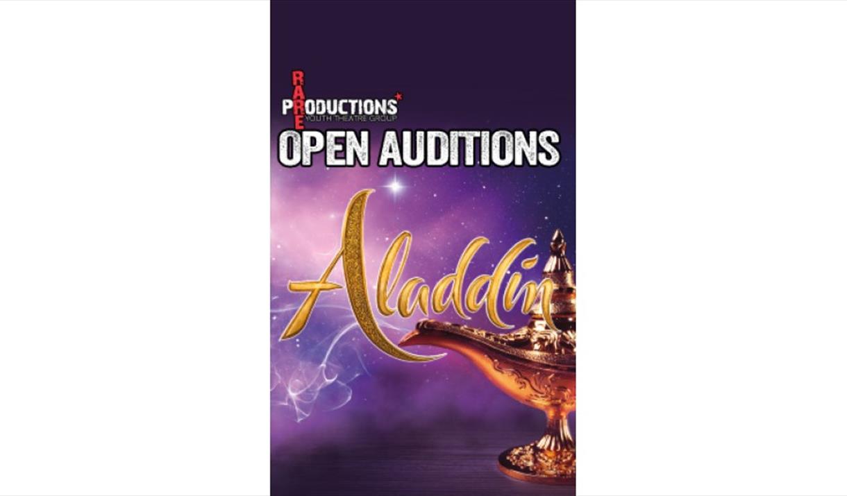 Open auditions for Aladdin (performed at The Cresset in March 2022)