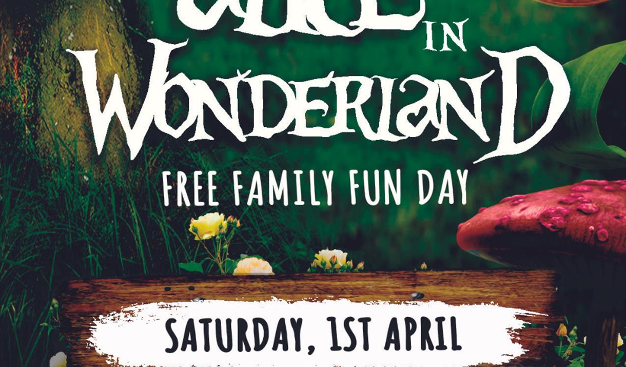 Alice in Wonderland Family Fun Day 1st April at City College Peterborough
