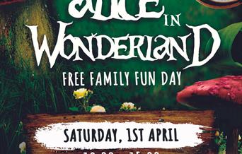 Alice in Wonderland Family Fun Day 1st April at City College Peterborough