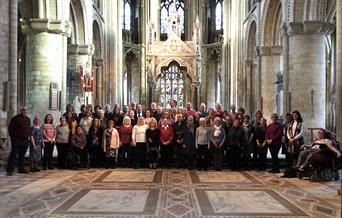 Choir singing at Cathedral