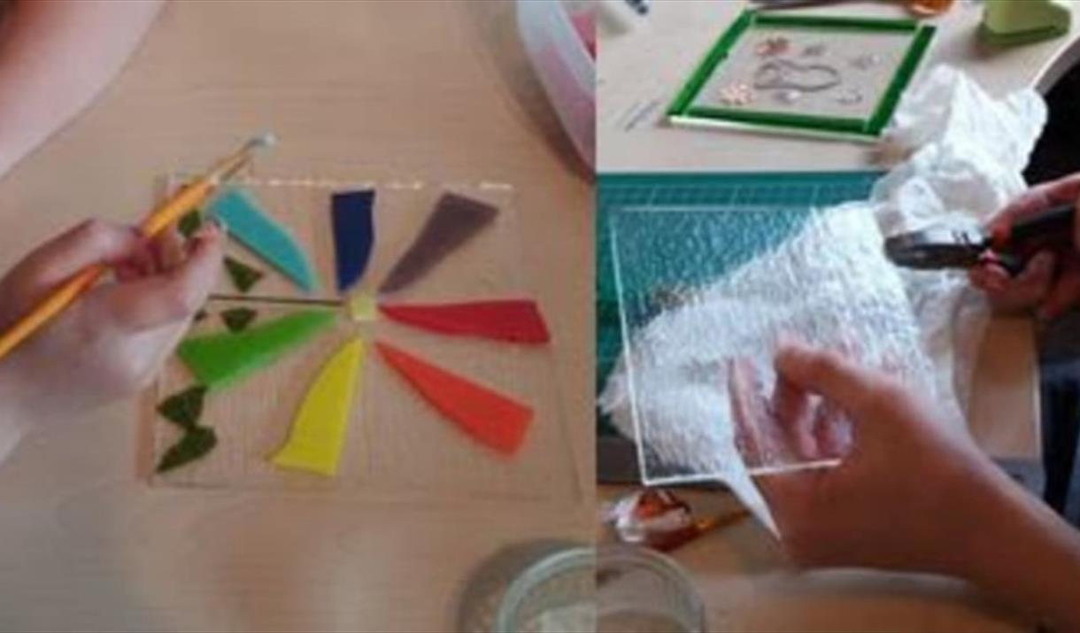 Introduction to fused glass workshop at Nene Park