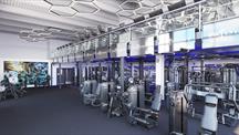 A photograph of the interior of the new gym at The Barcode 