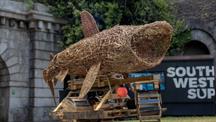 A wicker Shark at RWY 