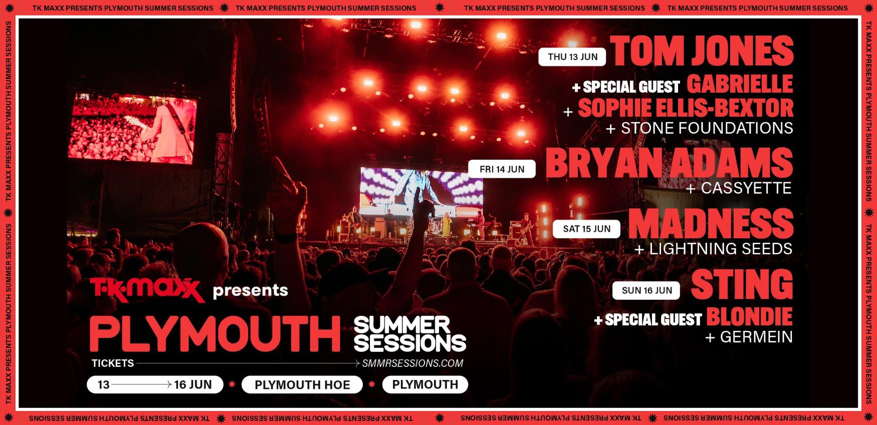 Win tickets to TK Maxx presents Plymouth Summer Sessions Visit Plymouth