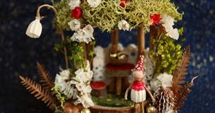 Magical fairytale scene made from all natural materials