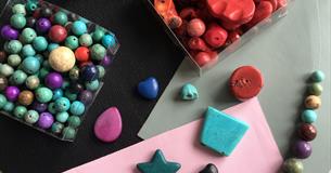 Adult's bead necklace jewellery workshop - crystals + semi precious stones