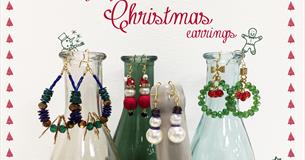Make your own festive Christmas earrings jewellery workshop