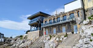 View of Pier One restaurant from the ground