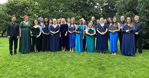 Choir members dressed in formal wear 