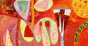 Gillian Ayres, Sang the Sun in Flight, 2009 (detail). Credit: © Estate of Gillian Ayres RA CBE.