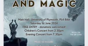 University of Plymouth Orchestra Monsters and Magic themed concerts 1st June 2024.