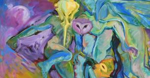 John Lyons, 1992, Masquerading (detail) © John C.M. Lyons