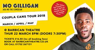 Mo Gilligan AKA Mo the Comedian UK stand Up Tour 'Coupla Cans'