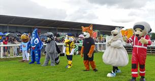 Image showing the mascots at Newton Abbot Racecourse