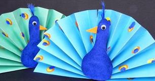 Paper Peacock Afternoon at Bodmin Keep