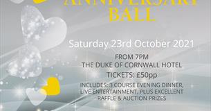 Silver & Sparkly 25th Anniversary ball
