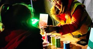 Children's Glowing Bead Workshops at Illuminate Light Festival