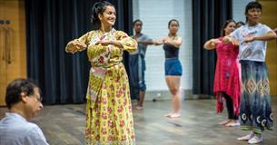 Sonia Sabri teaching a dance class