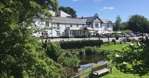 Front View of the Two Bridges Hotel