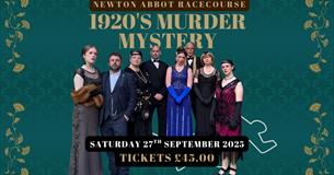 Image showing the cast of the murder mystery evening, along with the date of the event, Saturday 27th September 2025.