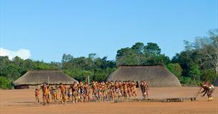 Xingu Indigenous Park, Mato Grosso State, Brazil. Aldeia Waura.