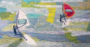 Seascapes and Landscapes in Freehand Machine Embroidery