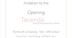 Tacenda - MA/MFA Photography show