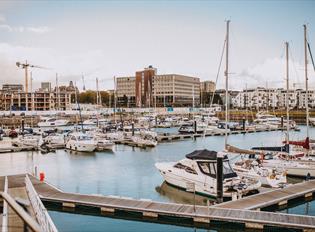 Aerial view of King Point Marina by Matt Austin.