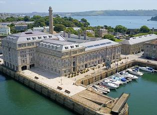 Royal William Yard from the air.