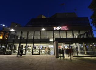 In the entrance of Theatre Royal in Plymouth