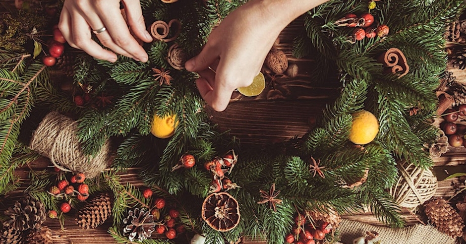 Christmas Wreath Making Workshop at Boringdon Hall - Food and Drink ...