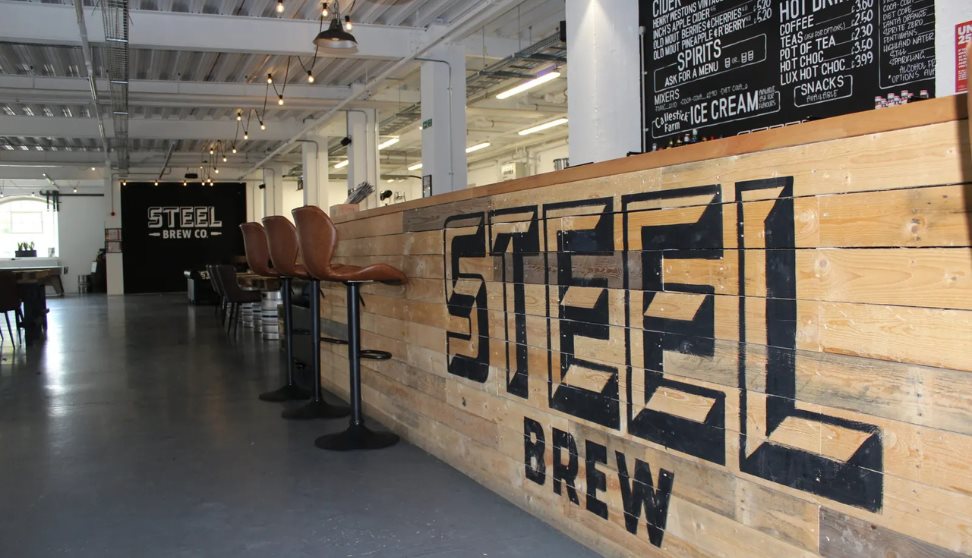 Steel Brew Co bar in Royal William Yard, Plymouth