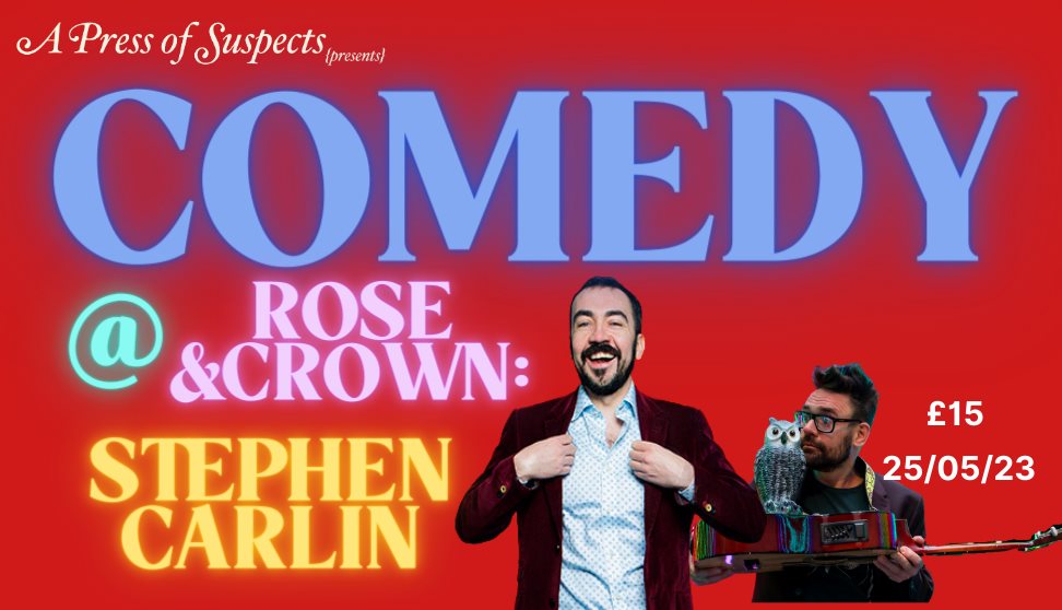 Comedy @ Rose & Crown: Stephen Carlin