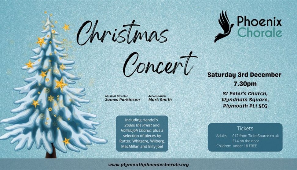 Phoenix Chorale Christmas Concert Concert, Plymouth Visit Plymouth
