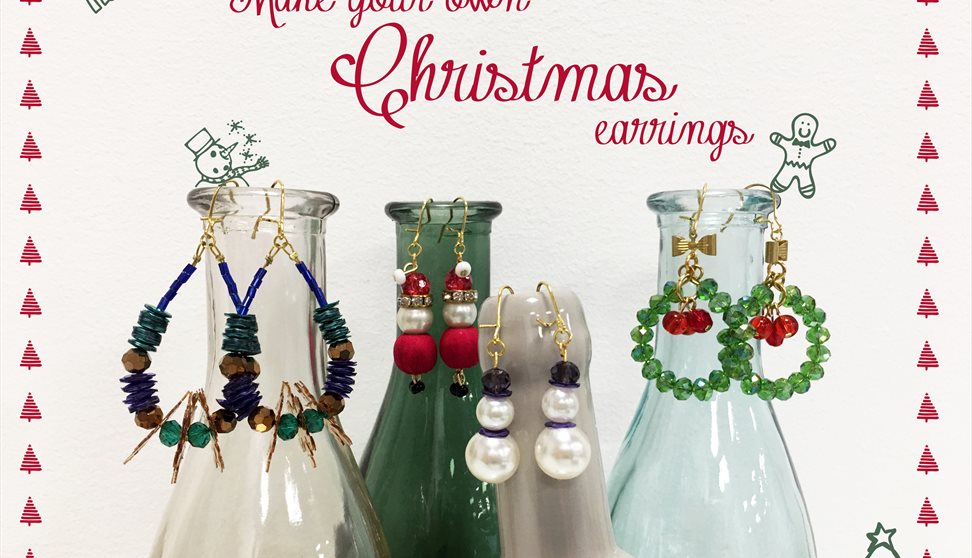 Make your own festive Christmas earrings jewellery workshop
