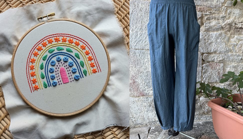 hand embroidery and trousers images