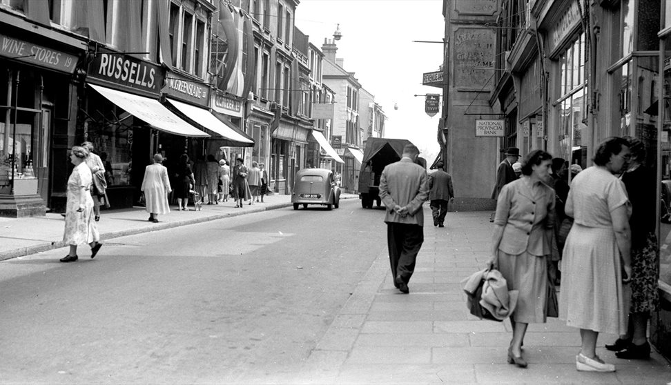 An archive image of a street scene from Devonport. Image courtesy of The Box Plymouth.