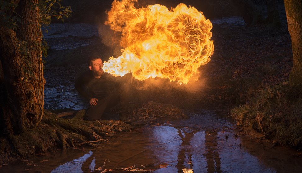 Fire photography workshop on Dartmoor