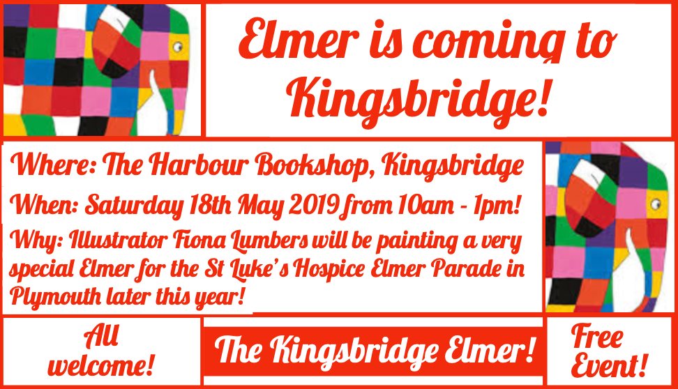 Celebrate and Paint the Kinsgbridge Elmer for the St Luke's Hospice Elmer Parade in Plymouth!