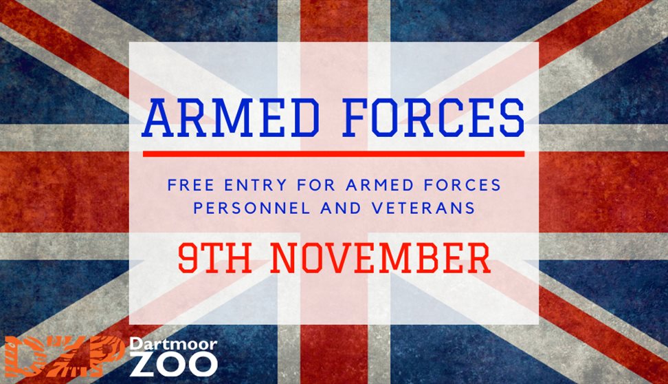 Free entry for all Armed Forces and veterans