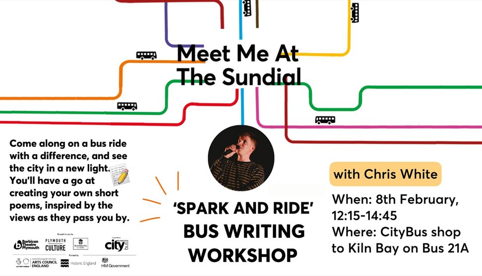 Meet Me At The Sundial: Spark & Ride Writing Workshops with Chris White