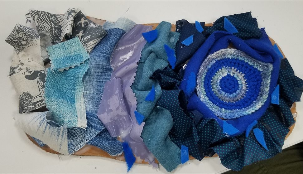 Photograph showing an item made from material