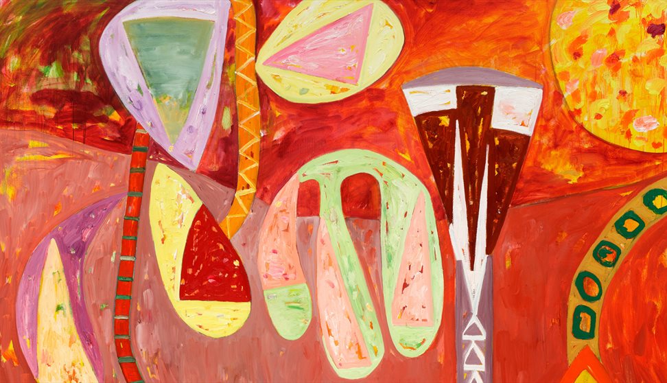 Gillian Ayres, Sang the Sun in Flight, 2009 (detail). Credit: © Estate of Gillian Ayres RA CBE.