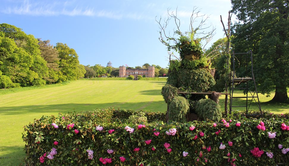 Green Man with Mount Edgcumbe House in the background